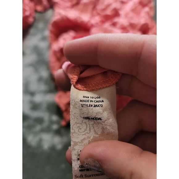 soft surroundings symphony  pink tunic sz S - Picture 5 of 6